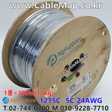 AlphaWire 1215C, Slate 5C 24AWG 알파와이어 1미터