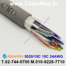 AlphaWire 5020/15C, Slate 15C 24AWG 알파와이어 150미터
